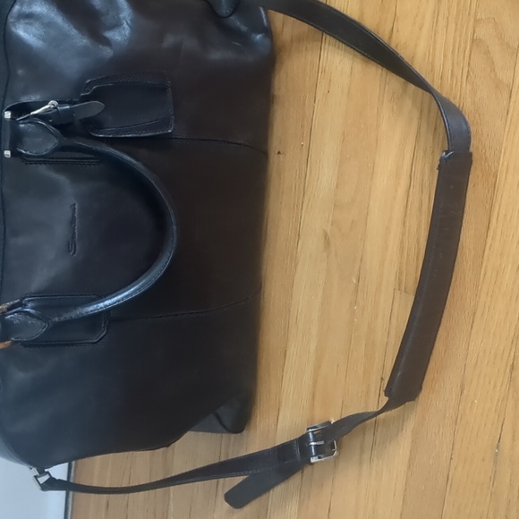 Santoni leather weekender - Picture 4 of 8